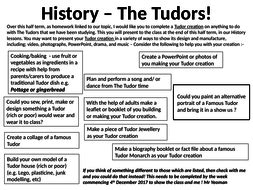 tudor homework ideas.